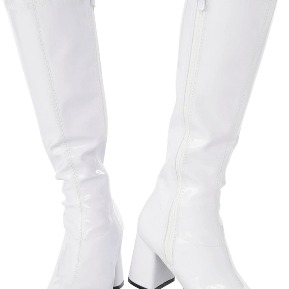 Rubie's White Heeled Boots